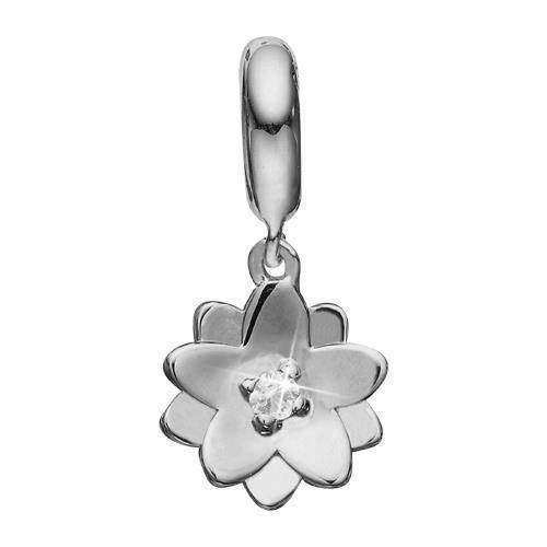 Image of Natural Flower Forgyldt sølv Charms til sølv og guld armbånd smykke fra Christina Collect